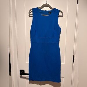 Ann Taylor Cobalt Blue Sleeveless Sheath Dress